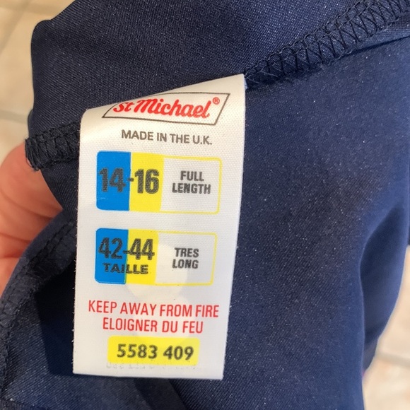 Vintage Kimono Style Satin Floral Long Navy Long Robe Women Sz 10– 12 Made in UK - Picture 10 of 17